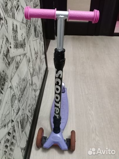 Самокат детский светящиеся колёса