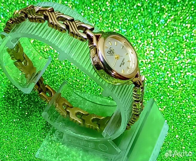 Женские Часы Наручные Позолоченные Часы QQ