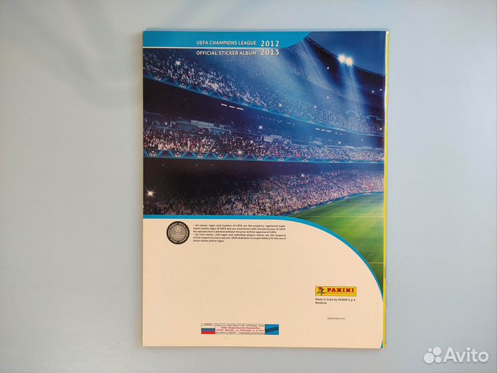 Пустой альбом panini Лига Чемпионов 2012-2013