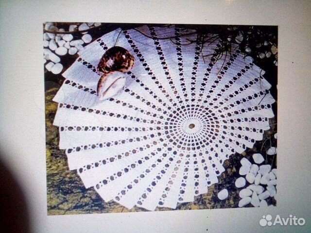 Салфетка вязаная ажурная