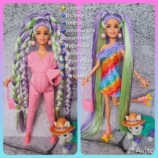 Кукла барби с длинными волосами беременная