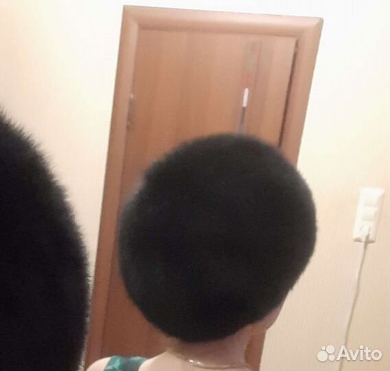 Шапка зимняя меховая женская чернобурка