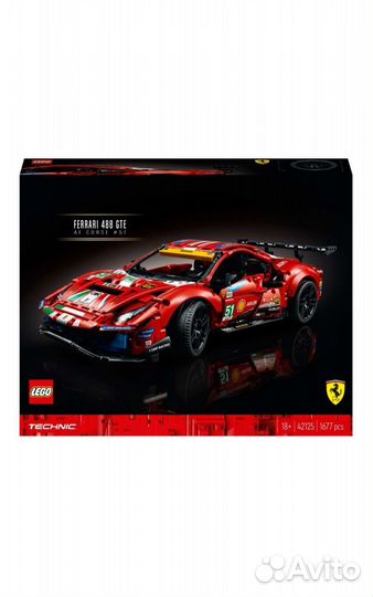 Lego Technic 42125 Ferrari 488 GTE(новые оригинал)