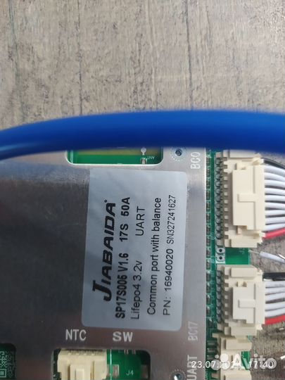 Плата бмс (BMS) с bluetooth (блютуз) + uart проток