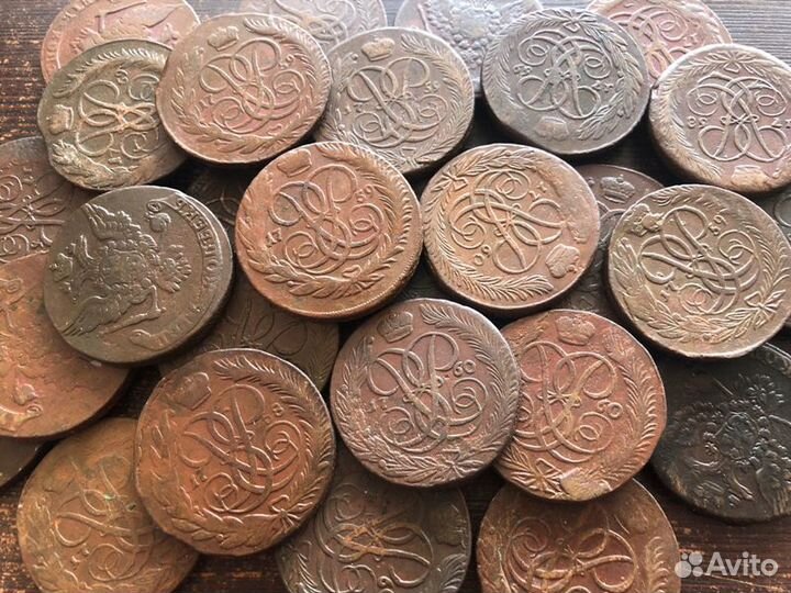 Красивые пятаки елизаветы оригинал