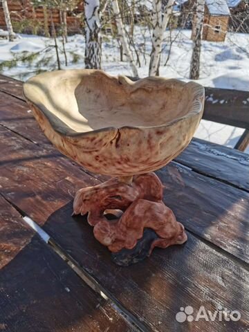 Конфетница и фруктовница из березового капа