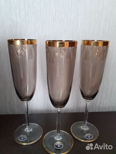Бокалы для шампанского богемия