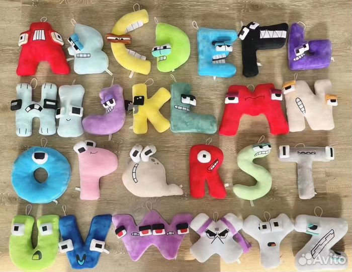 Алфавит Лора буквы мягкая игрушка 18-20см