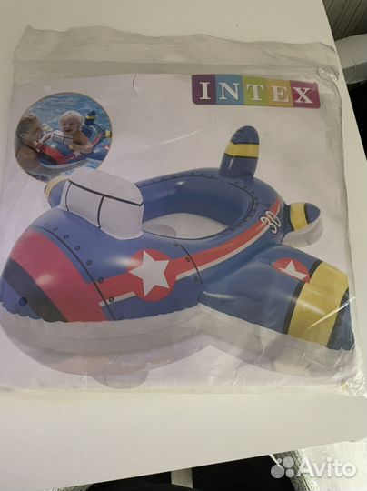 Надувной Круг для плавания 1-2 года intex 59586