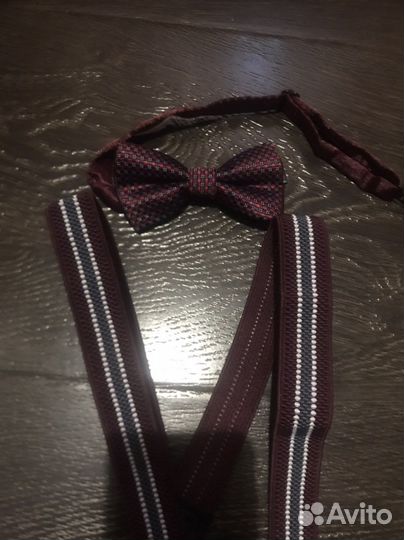 Бабочка и подтяжки