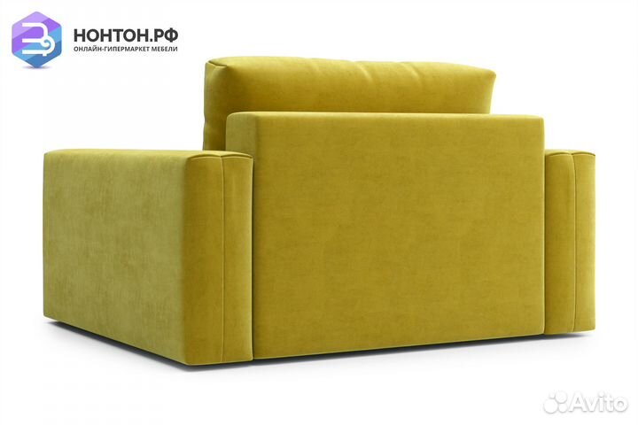 Кресло тик-так Монарх горчичное