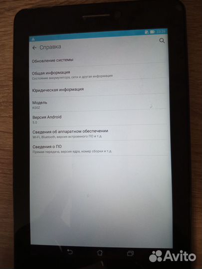 Планшет asus k00z