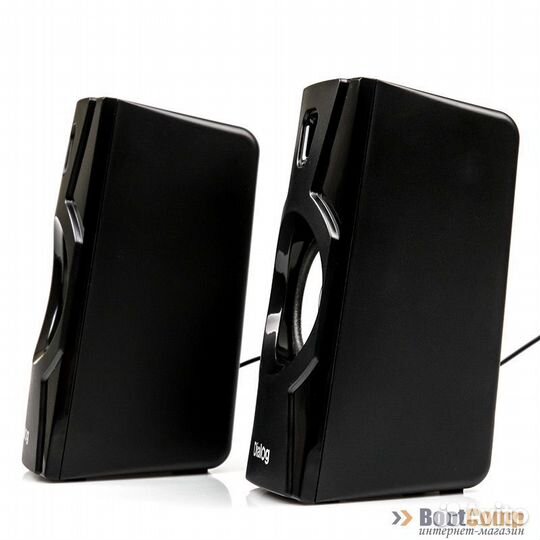 Звуковые колонки Dialog AST-10UP black 2.0 черные