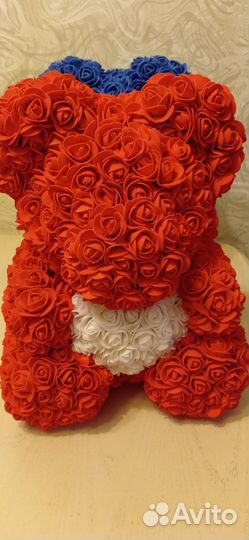 Мишка из роз 40 см