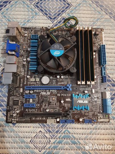 Комплект 1155 + i7 2600s + 8гб ддр3