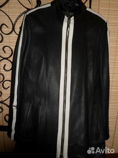 Кожа-Кардиган\отличное состояние\