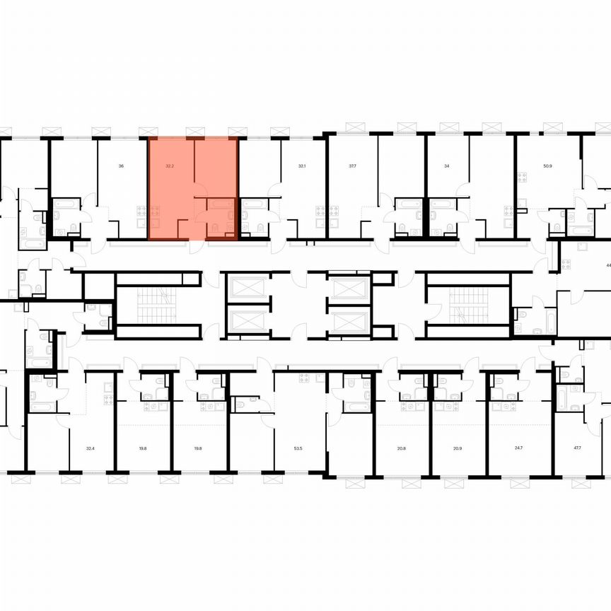 1-к. квартира, 32,2 м², 19/24 эт.