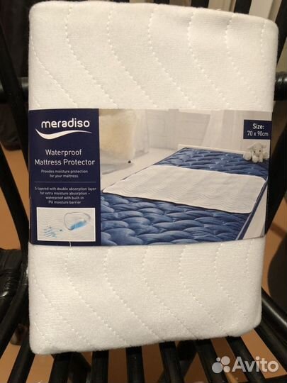 Наматрасник влагоотталкивающий 70х90см
