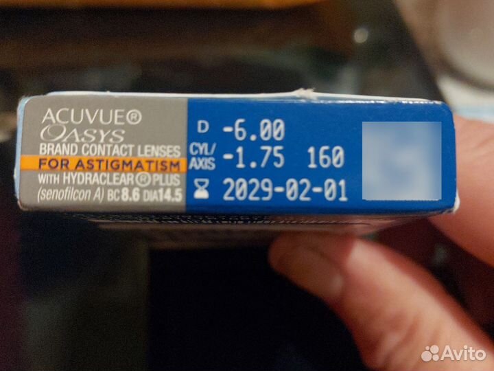 Линзы acuvue oasys for astigmatism