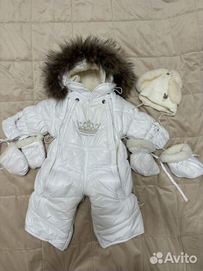 Зимний Комбинезон-трасформер для новорожденных