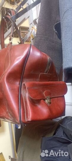 Сумка дорожная СССР кожзам большая