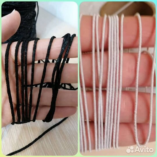 Резинка для масок Чёрная 2,5мм