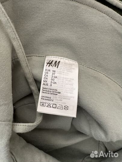 Мятная панама h&m 98 для мальчика