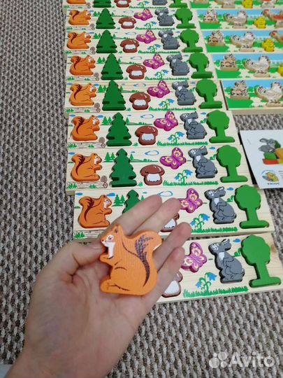 Деревянная доска-вкладыш Томик