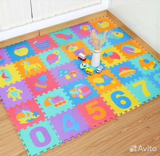 Детский коврик для ползания пазл