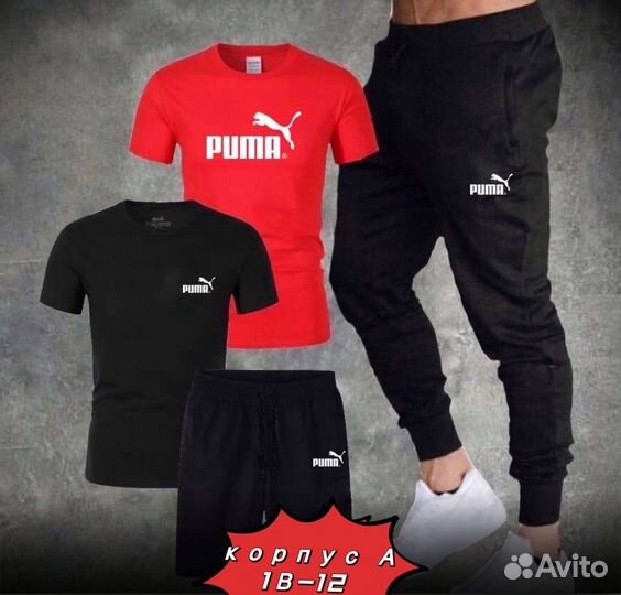 Мужской спортивный костюм четверка puma