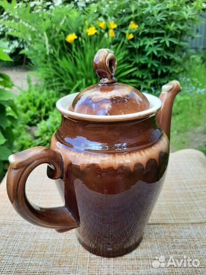 Винтажный заварочный чайник СССР керамика