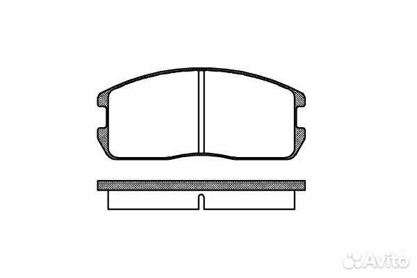 Колодка торм.mitsubishi передн