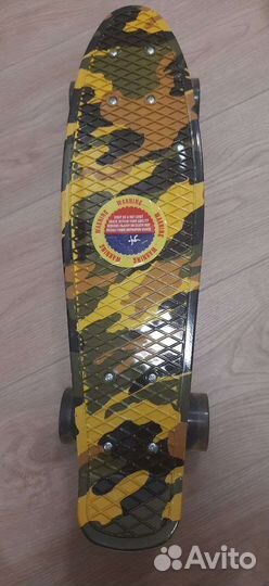 Новый пенни борд скейт круизер с горящими колесами