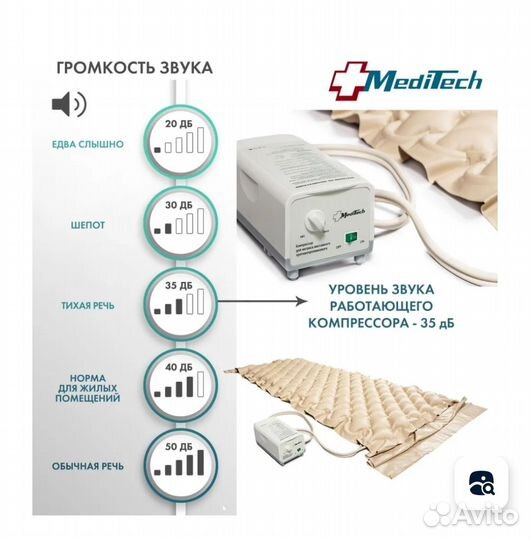 Матрас противопролежневый MediTech мт-303 ячеистый
