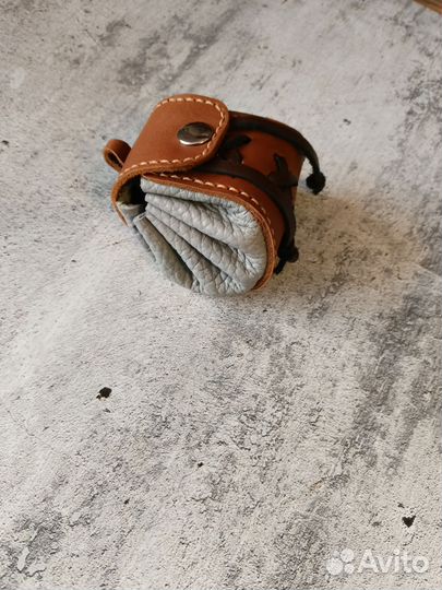 Кошелёк, кисет из натуральной кожи