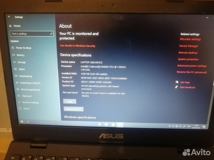 Ноутбук asus E210M