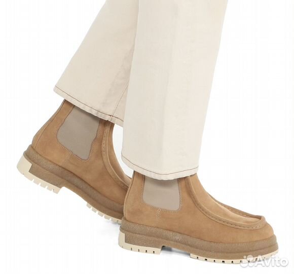 Челси furla 38 новые замшевые бежевые