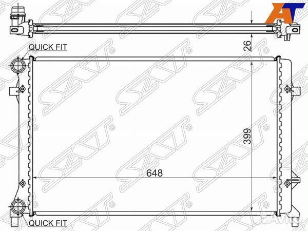 Радиатор volkswagen touran