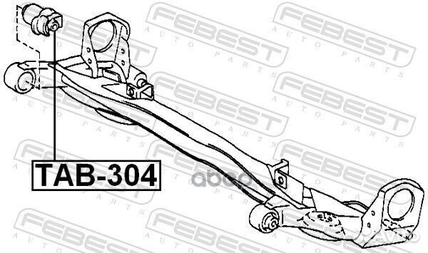 Сайлентблок задней балки TAB304 Febest