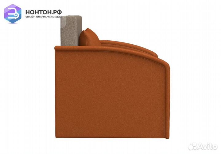 Диван выкатной Малыш 1000 оранжевый / бежевый