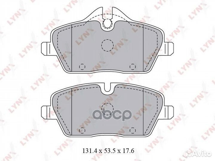 Колодки тормозные дисковые перед BD1429 LYN