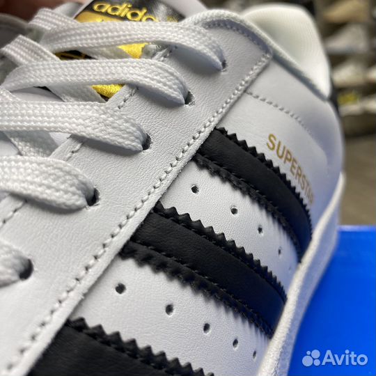 Кроссовки Superstar white black размер 44