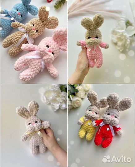 Мягкие Вязаные игрушки ручной работы