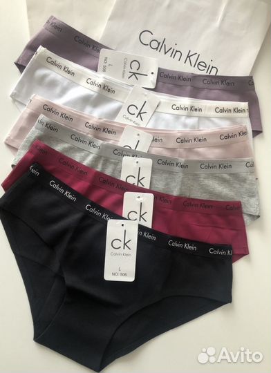 Трусы женские бесшовные Calvin Klein 2 шт