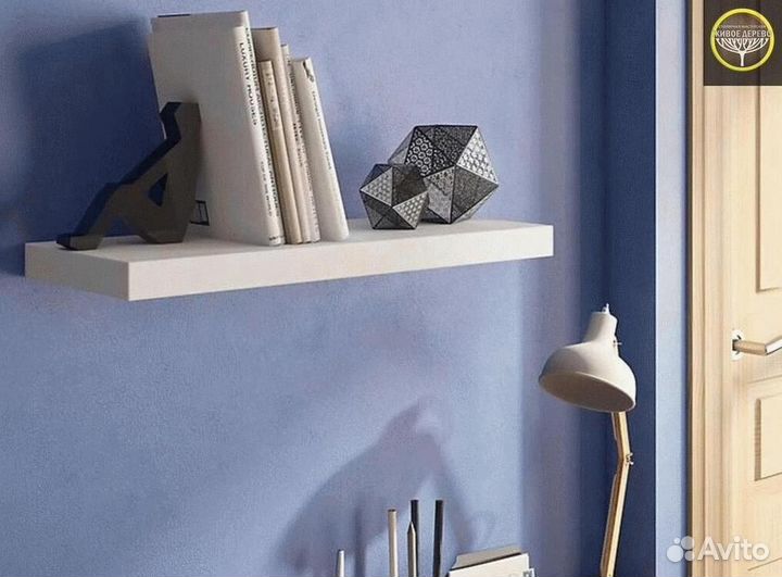 Полка парящая из маccива cоcны