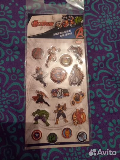 Наклейки/тату мстители, человек паук