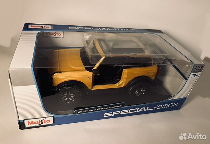 Ford Bronco Badlands Maisto 1:18 новый
