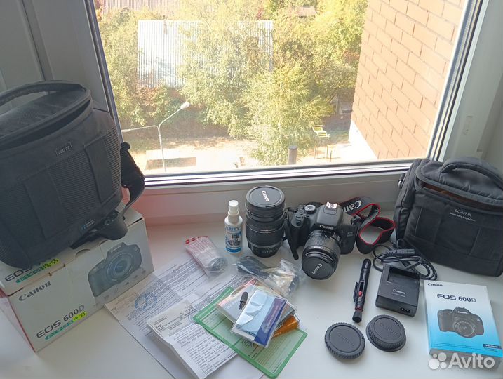 Фотоаппарат canon EOS 600D с доп. объективом