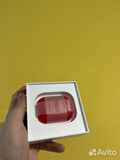 Наушники Аирподс про красные