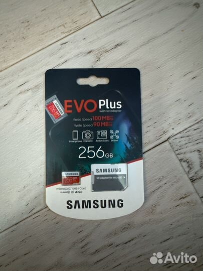 Карта памяти micro sd 256 samsung